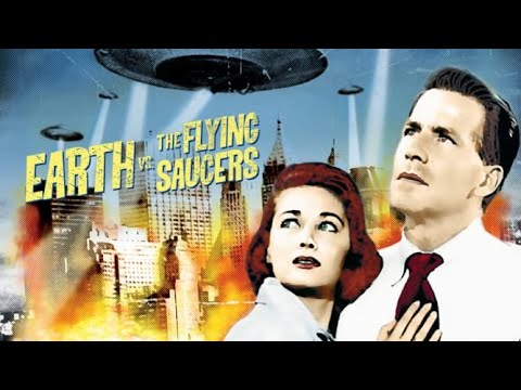 EARTH VS THE FLYING SAUCERS 1956 COLORIZED Classic 50s Sci-Fi, Hugh Marlowe, Joan Taylor, Full Movie